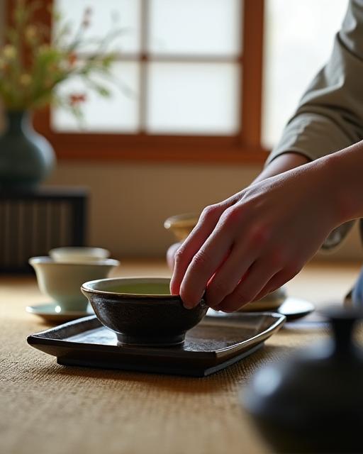伝統的な茶道の様子